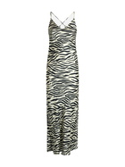 MC2 Saint Barth Woman Satin Zebra Slip Dress Eydis