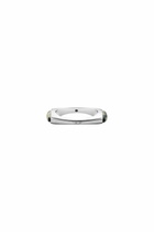 Diesel Stainless Steel Signet Ring - Rings - Unisex - Silver