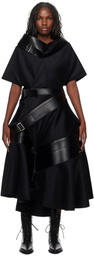 Junya Watanabe Black Belted Maxi Dress