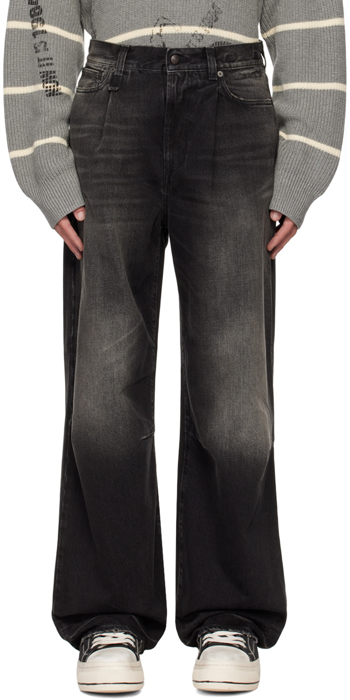 デニム・ジーパン R13 'Wayne Articulated Knee' jeans Black  R13WD146D262C R13 Wayne Articulated Knee Jeans | Shopbop