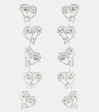 Magda Butrym Heart crystal-embellished drop earrings