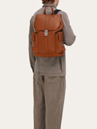 Ferragamo Mens Utility backpack with Hug buckle in Brown