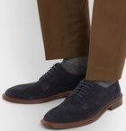 Mr P. - Lucien Suede Derby Shoes - Navy