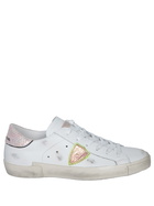 Philippe Model Prsx Low White-pink Sneakers