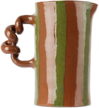 Harlie Brown Studio Brown & Black Stripe Delights Wiggle Jug