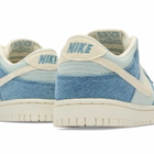 Nike Women's Dunk Low Sneaker in Blue/Ivory/Volt