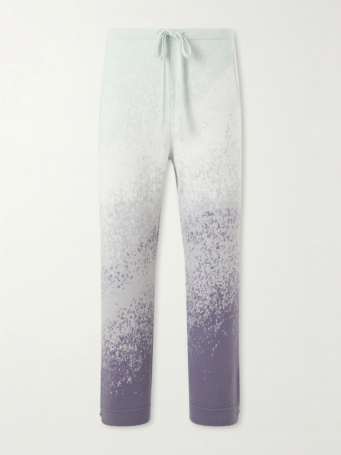 God's True Cashmere - Ombre Straight-Leg Cashmere Trousers - Blue