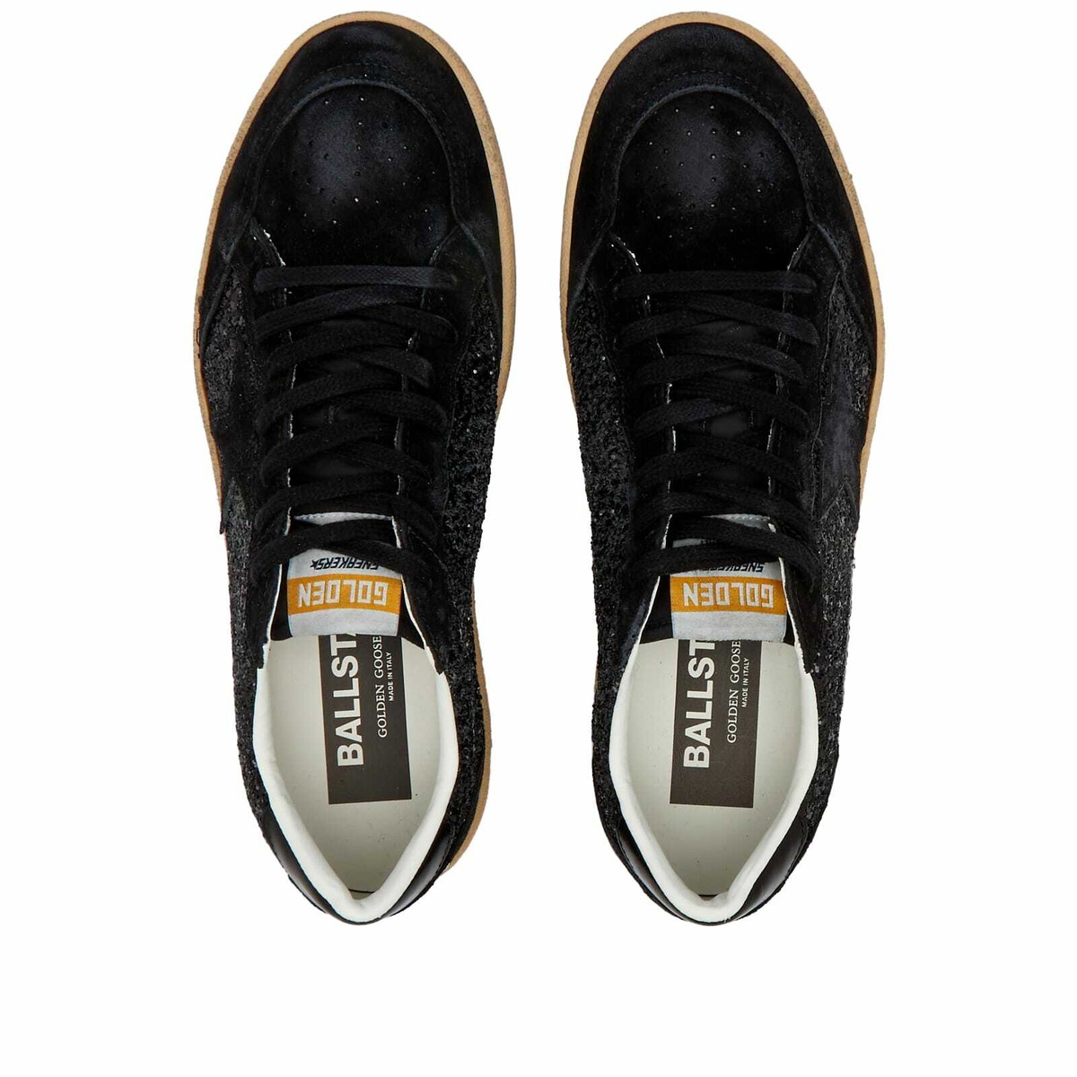 Golden Goose Women's Ball Star Sneakers in Black Golden