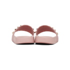 Valentino Pink Valentino Garavani Rockstud Pool Slides