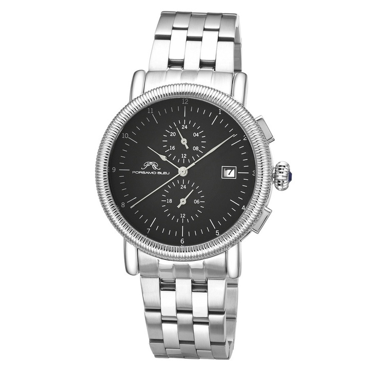 Photo: Porsamo Bleu Valor Chronograph Black Dial Mens Watch 1381DVAS