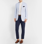 Rubinacci - Light-Blue Striped Cotton-Seersucker Blazer - Men - Blue