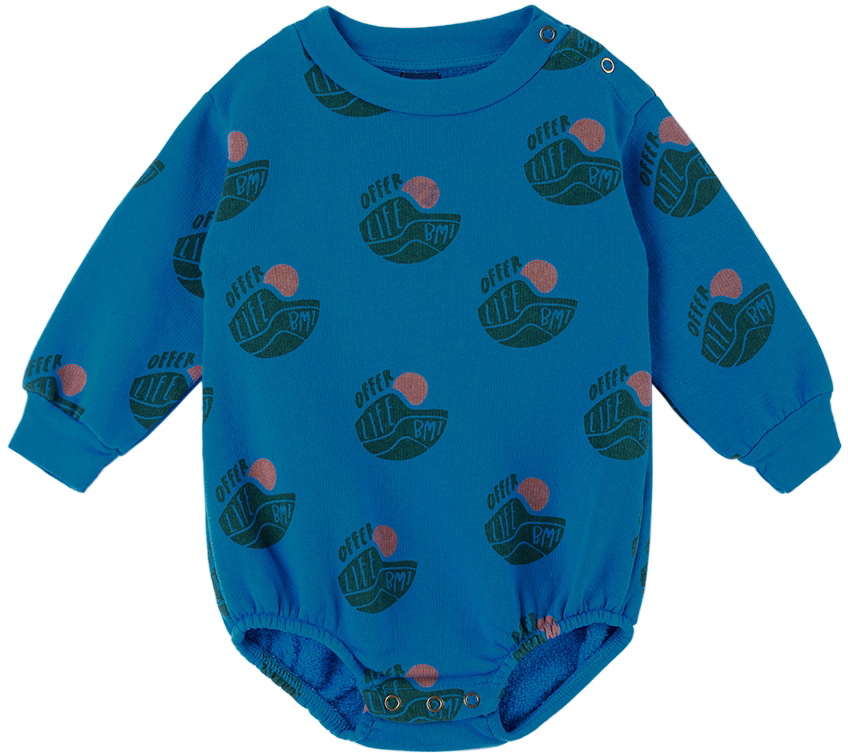 Bonmot Organic Baby Blue 'Offer Life' Romper