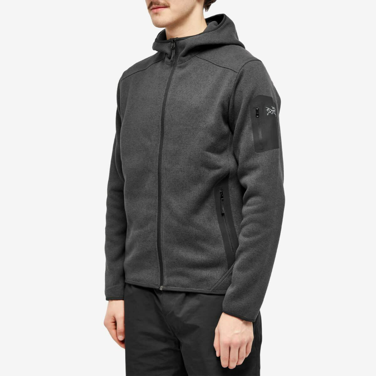 Arc'teryx Men's Covert Hoodie in Black Heather Ii Arc'teryx