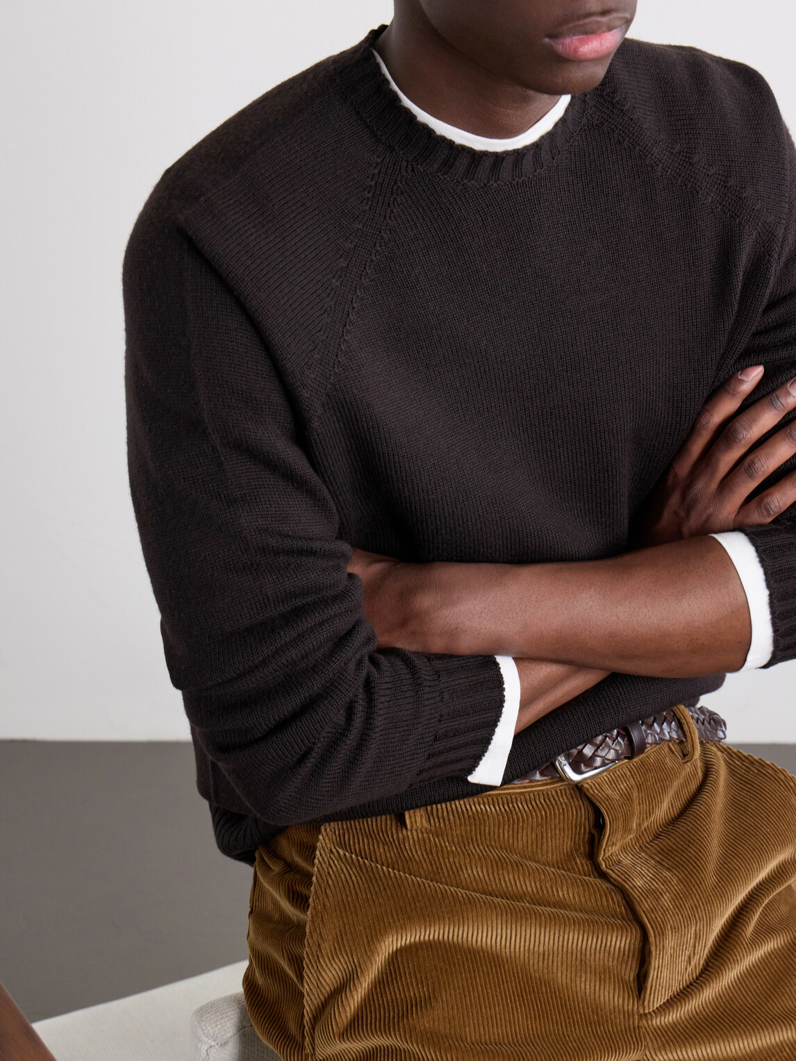 John Smedley - Denver Extrafine Merino Wool Sweater - Brown