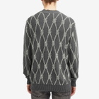 Ksubi Men's Diamond Dollar Knit Sweatshirt in Grey