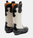 Ganni - Leather cowboy boots