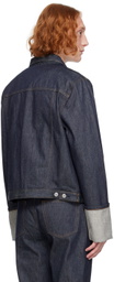 Helmut Lang Indigo Cuffed Denim Jacket