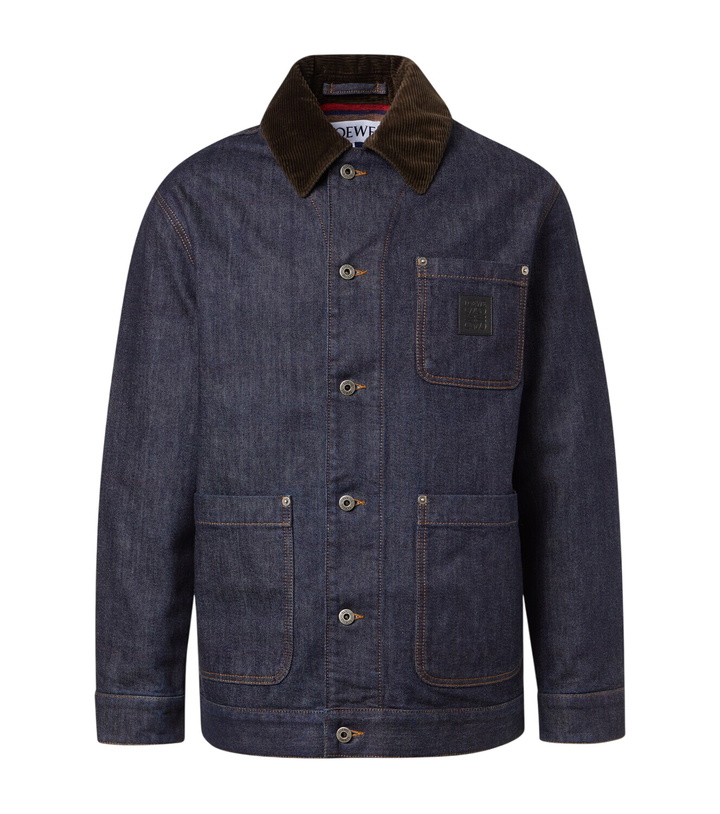 Photo: Loewe Corduroy-trimmed denim jacket