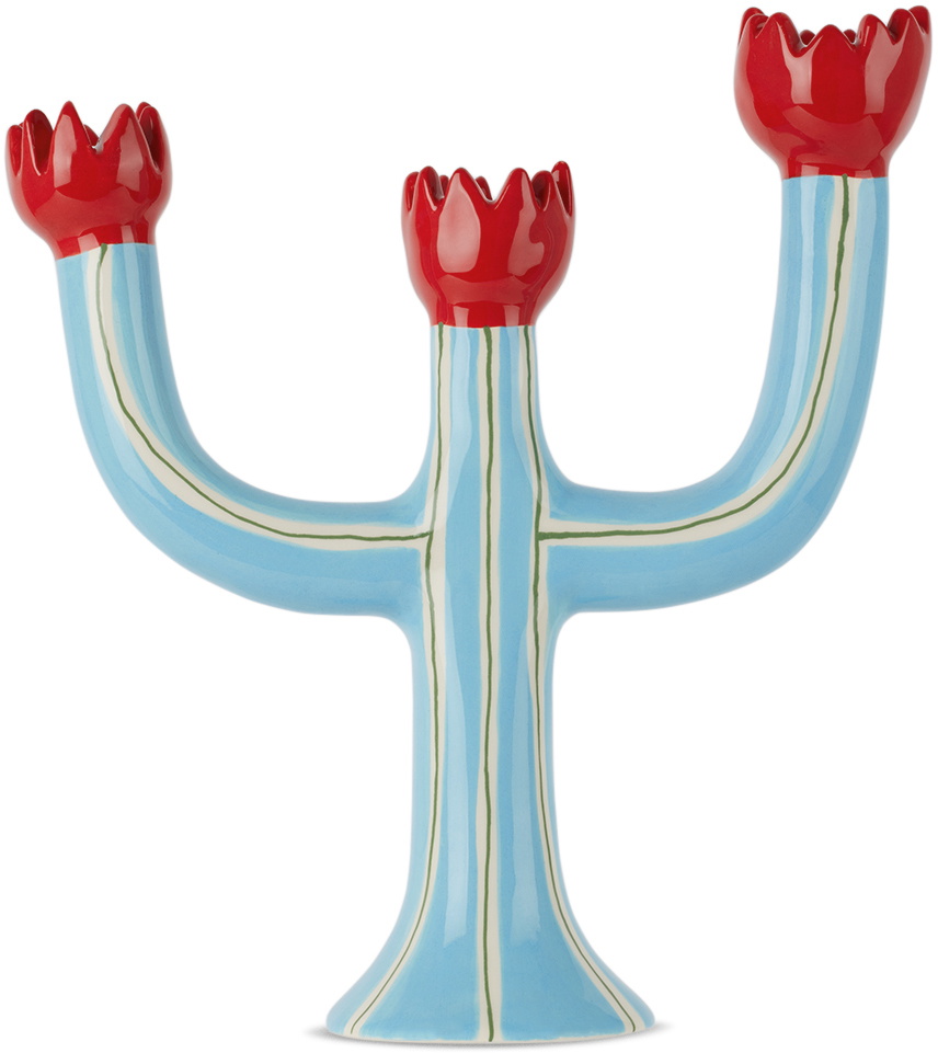 Laetitia Rouget Blue Tulip Candle Holder