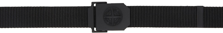 Photo: Stone Island Black Logo Belt