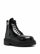 PALM ANGELS - Leather Combat Boots