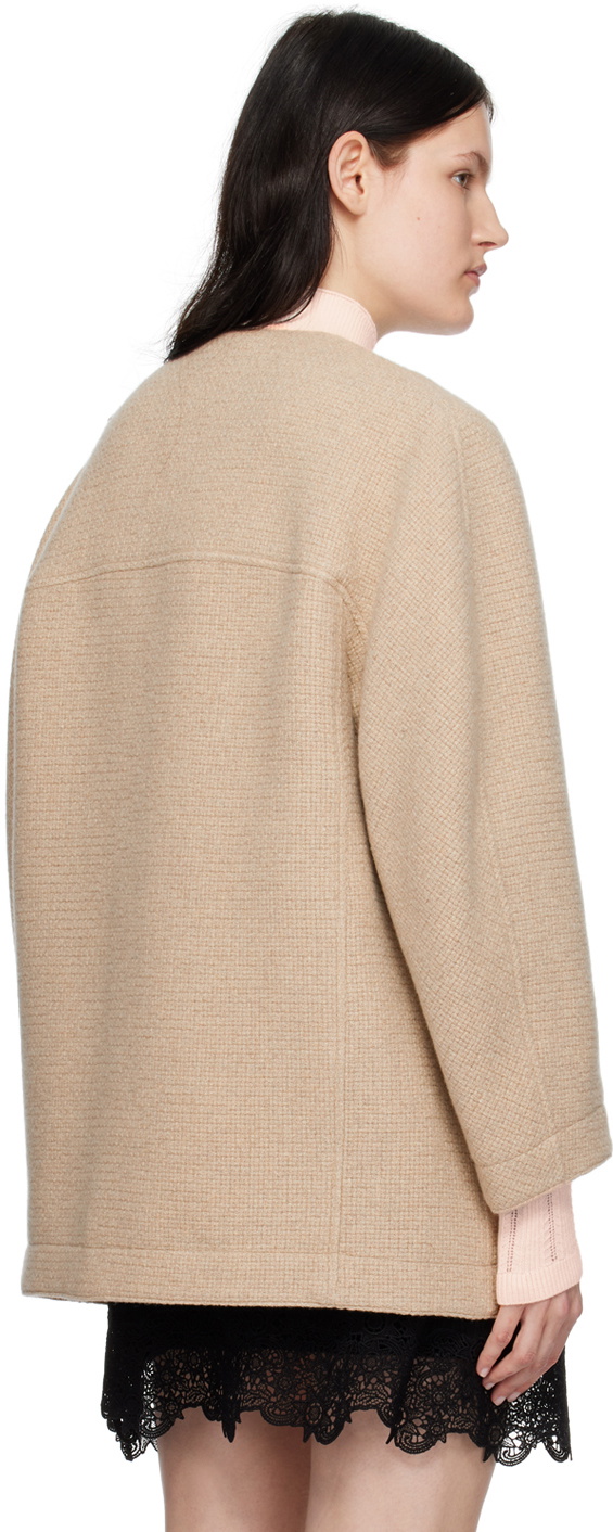 Chloé Beige Cotton Jackets And Coat