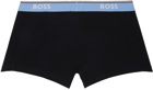 BOSS Three-Pack Black Jacquard Boxers