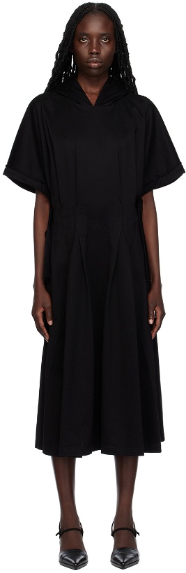 Photo: Yohji Yamamoto Black Hooded Midi Dress