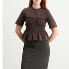 Cecilie Bahnsen Women's Vilde T-Shirt in Brown