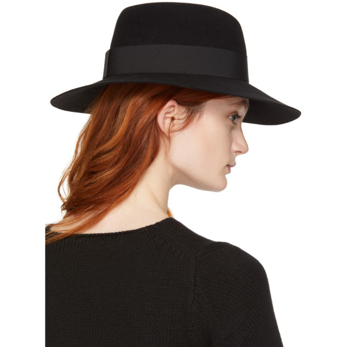 Maison Michel Black Felt Virginie Fedora Maison Michel display picture 3