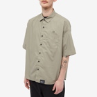 Neighborhood Men's Over Short Sleeve Shirt in Green