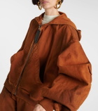The Attico Dégradé cotton zip-up hoodie
