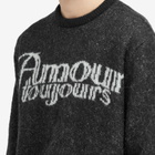 Carne Bollente Men's Mon Amour Toujours Crew Knit in Black