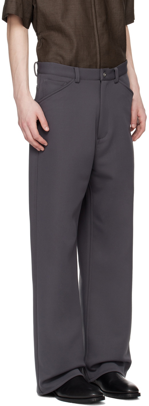 Omar Afridi Gray Pocket Trousers