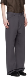 Omar Afridi Gray Pocket Trousers