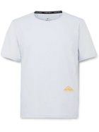 Nike Running - Rise 365 Logo-Print Dri-FIT Ripstop T-Shirt - Gray