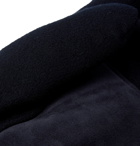 Loro Piana - Storm System Suede-Trimmed Padded Cashmere Gloves - Blue