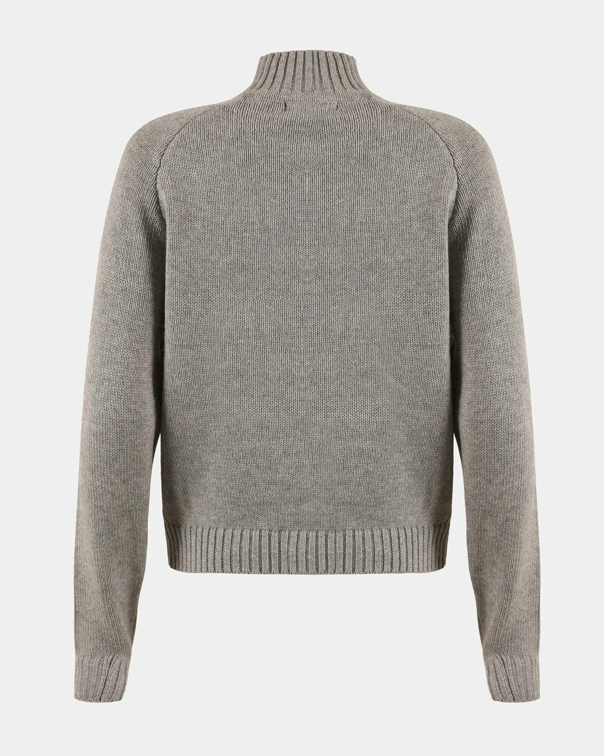 Steve Madden Ally Quarter Zip Sweater in Grey