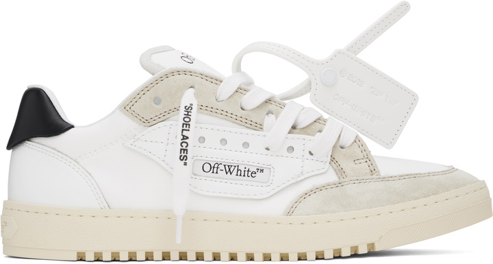 Photo: Off-White White & Gray 5.0 Sneakers