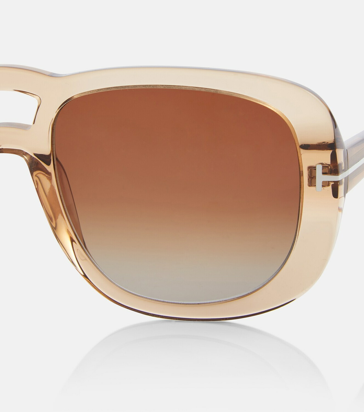 Tom Ford Billie Tortoiseshell Sunglasses with Brown Gradient Lenses NWT TOM FORD EYEWEAR Paloma square-frame tortoiseshell acetate  main image 2