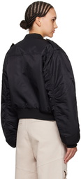 Entire Studios Black A-2 Bomber Jacket