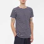 Armor-Lux Men's 73842 Mariniere T-Shirt in Navy/White