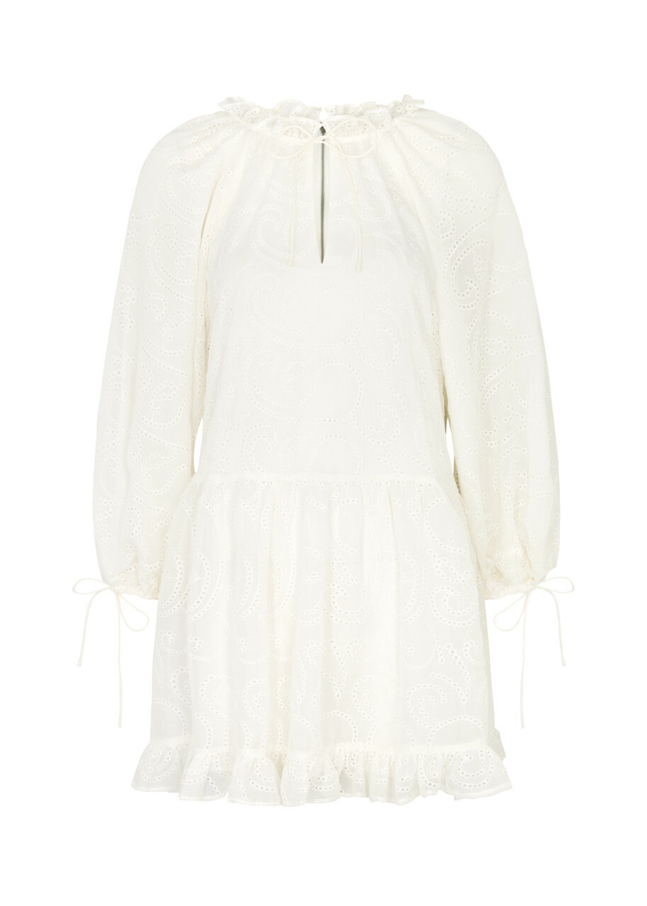 sachin and babi light blue dress Windsor Delicate Expression Bow Back Chiffon Mini Dress