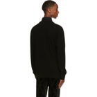 Alexander McQueen Black Cashmere Embroidered Logo Sweater