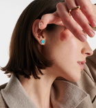 Repossi Antifer 18kt rose gold single earring with turquoise and diamonds