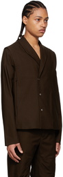 Kiko Kostadinov Brown Cotton Blazer