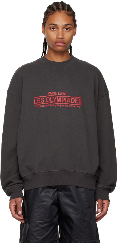 Photo: Song for the Mute Black 'Les Olympiades' Sweatshirt