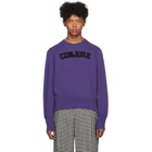 Wales Bonner Purple Conjure Varsity Sweatshirt