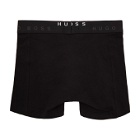 Boss Hugo Boss Two-Pack Black and Blue Printed Boxers