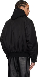 Fear of God Black Nylon Wool Bomber Jacket